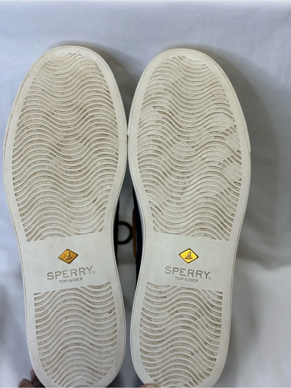 Sperry Top Sider Gold Cup Blue/Gray Suede Boat Shoes w/Brown Laces SZ 12 $200